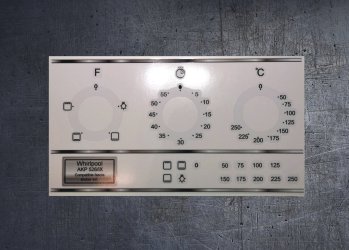 (image for) Whirlpool AKP526 IX compatible panel fascia sticker set.