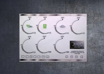 (image for) Bosch Hob 51mm dial compatible fascia stickers, US version.