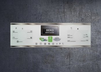 (image for) Beko BIF22100X compatible fascia sticker set.