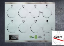 (image for) Leisure CK90F530X Compatible fascia sticker set.