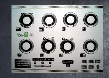 (image for) Rangemaster Classic 90 Electric compatible fascia sticker set.