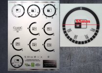 (image for) Rangemaster Classic deluxe 90 dual fuel compatible fascia sticker set.