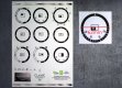 (image for) Rangemaster Classic deluxe 90 Electric compatible fascia sticker set, 62mm icons.