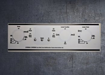 (image for) Chef CVE624 & SVE624 compatible fascia decal sticker set.