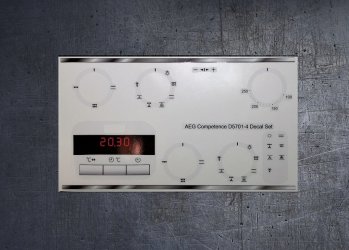 (image for) AEG COMPETANCE D5701-4 compatible fascia sticker set.