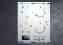 (image for) Hotpoint DIH 12D IX & Indesit DII 10D IX Compatible fascia sticker set.