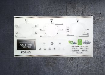 (image for) Ariston FB21, FB21.2, FB26 compatible fascia sticker set.