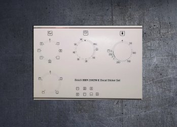 (image for) Bosch HBN210250E compatible fascia sticker set.