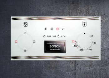 (image for) Bosch HBN2850GB compatible fascia sticker set.
