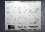 (image for) Indesit IO 232H X/B Compatible fascia sticker set x2.