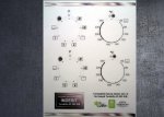 (image for) Indesit Turn&Go IO 253 X/B Compatible fascia sticker set x2.