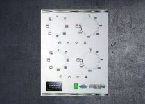 (image for) SAMSUNG NV70K1340BS, NV70K1310BS compatible fascia sticker set.