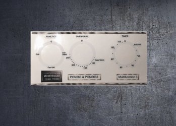 (image for) Westinghouse PON663 & PONS663 compatible fascia sticker set.