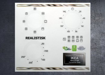 (image for) IKEA REALISTIK Forced air compatible panel fascia sticker set.