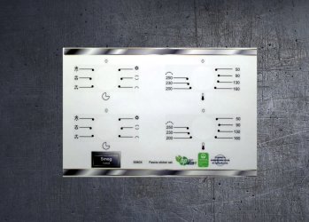 (image for) Smeg S980X compatible panel fascia sticker set.