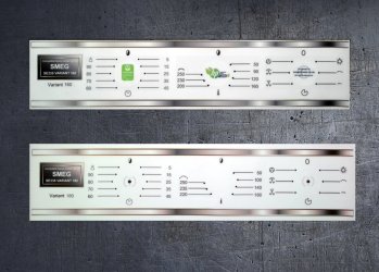 (image for) Smeg SE335 SS1 compatible panel fascia sticker set.