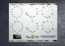 (image for) Smeg SF6905P1 Compatible fascia sticker set x2.