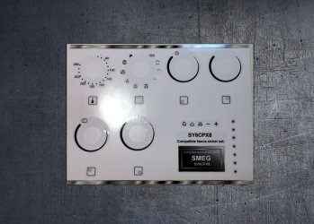 (image for) Smeg SY6CPX8 compatible panel fascia sticker set.