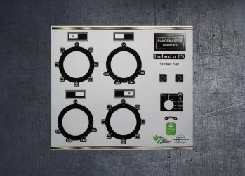 (image for) Rangemaster Toledo FS Electric compatible fascia sticker set.
