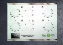 (image for) NEFF U12M42NOGB-1 Compatible fascia sticker set x2.