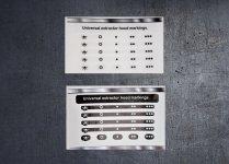 (image for) Universal extractor fan sticker markings, fits many.