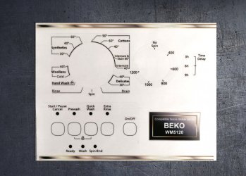 (image for) Beko WM5120 washing machine sticker set.