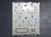 (image for) Zanussi ZOD370 compatible fascia sticker set.